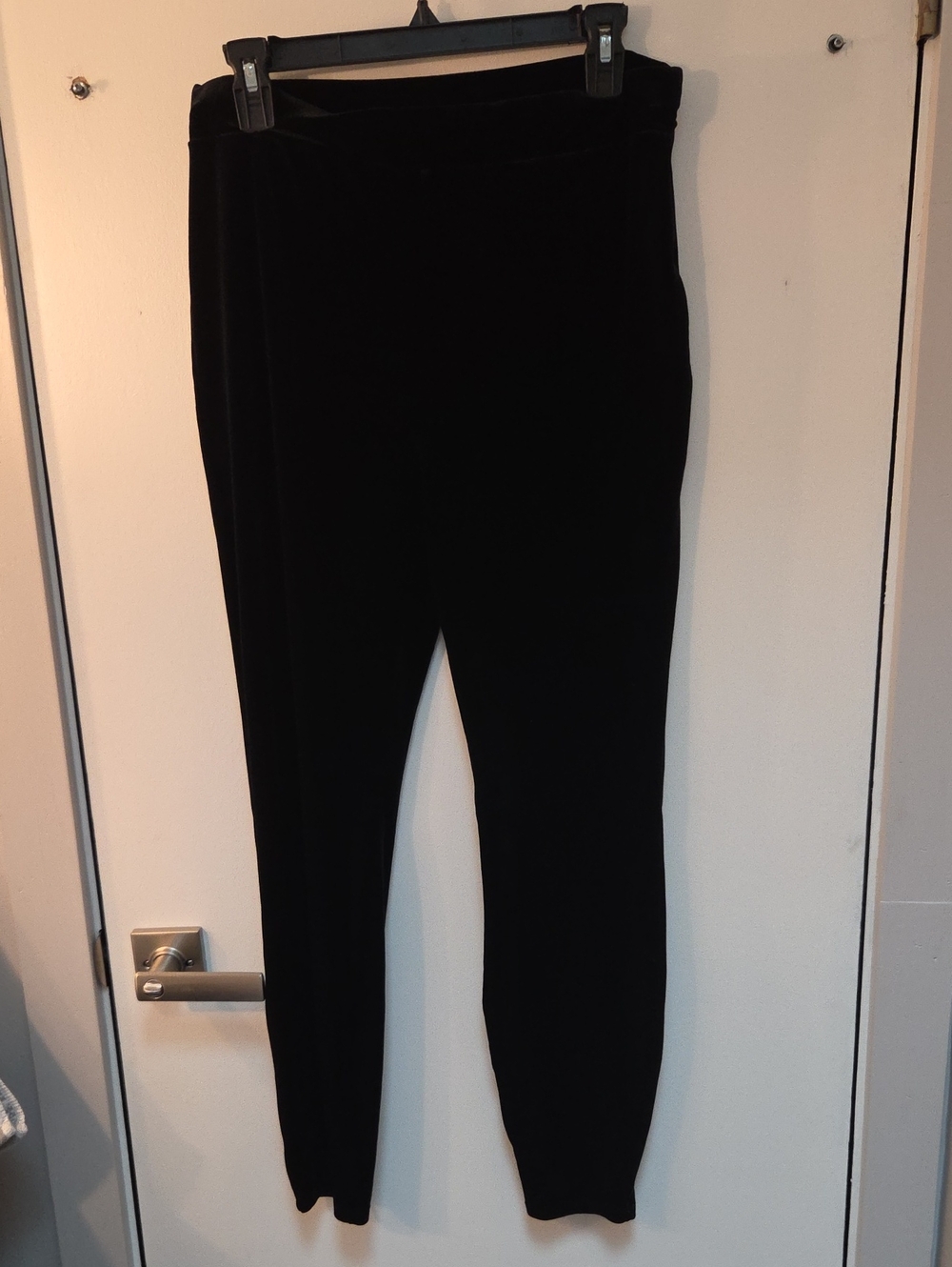 J. Crew Black Velvet Slim Leggings